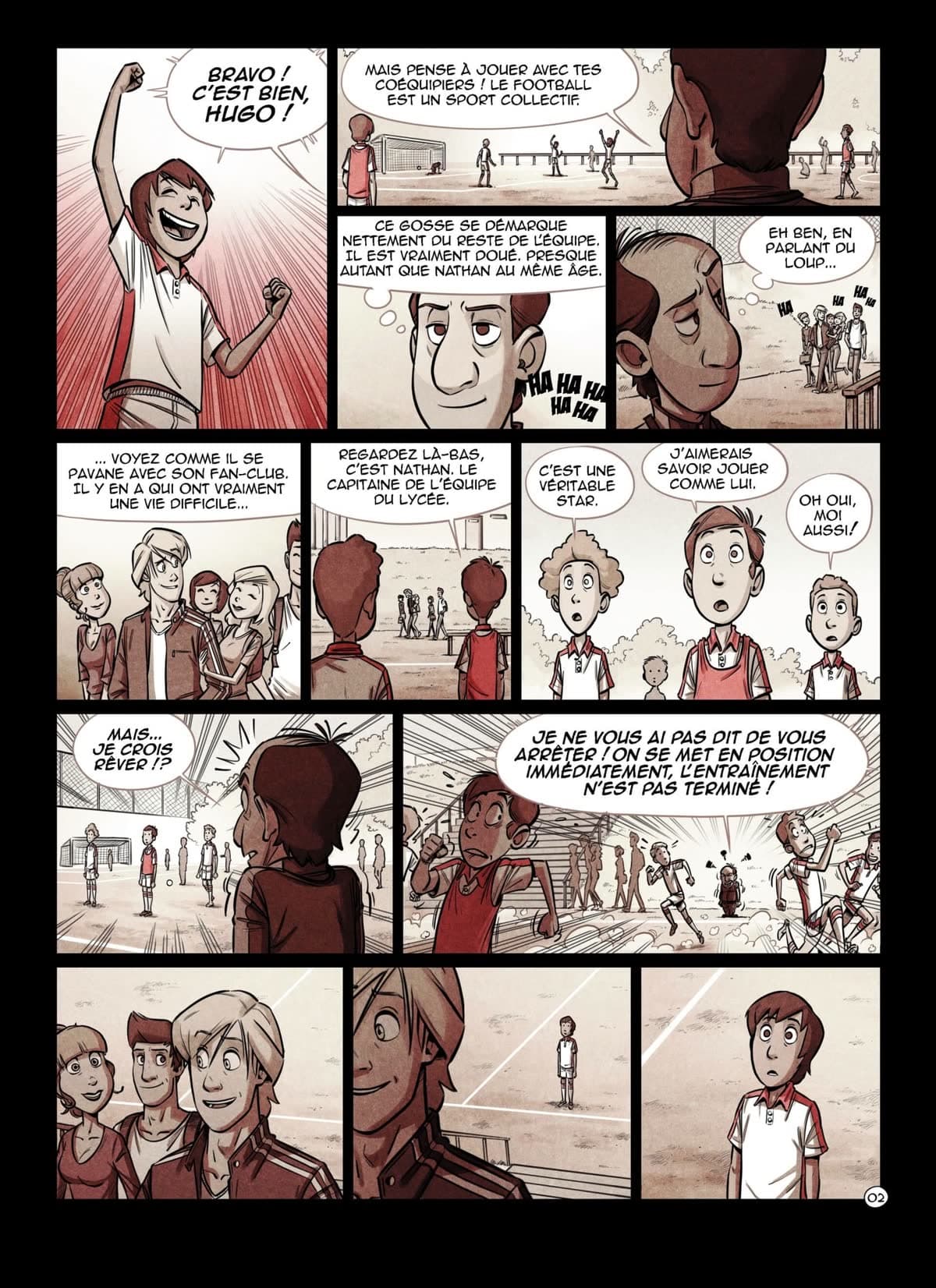 Página de cómic original antes de traducir
